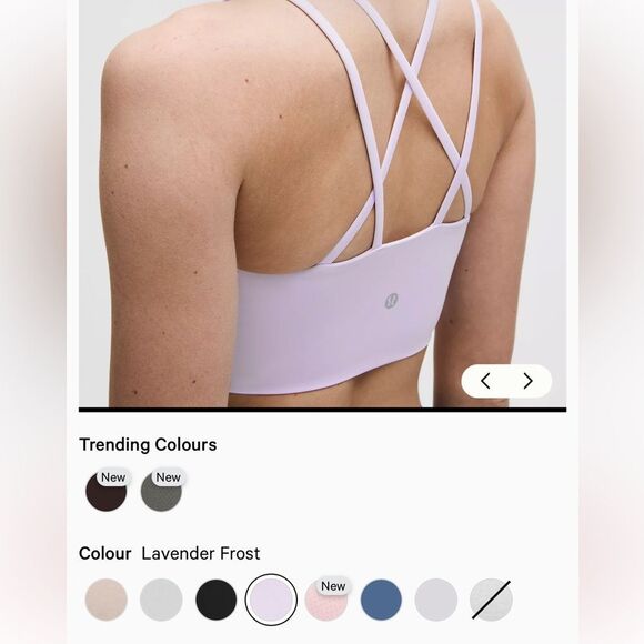 Lululemon Lavender Frost Like A Cloud Ribbed Longline Light Support Bra - Picture 10 of 10